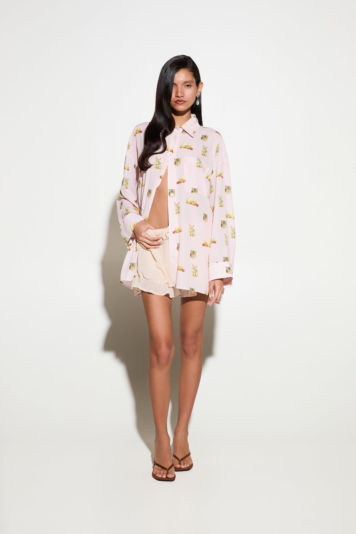 Milkwhite Cats Shorts