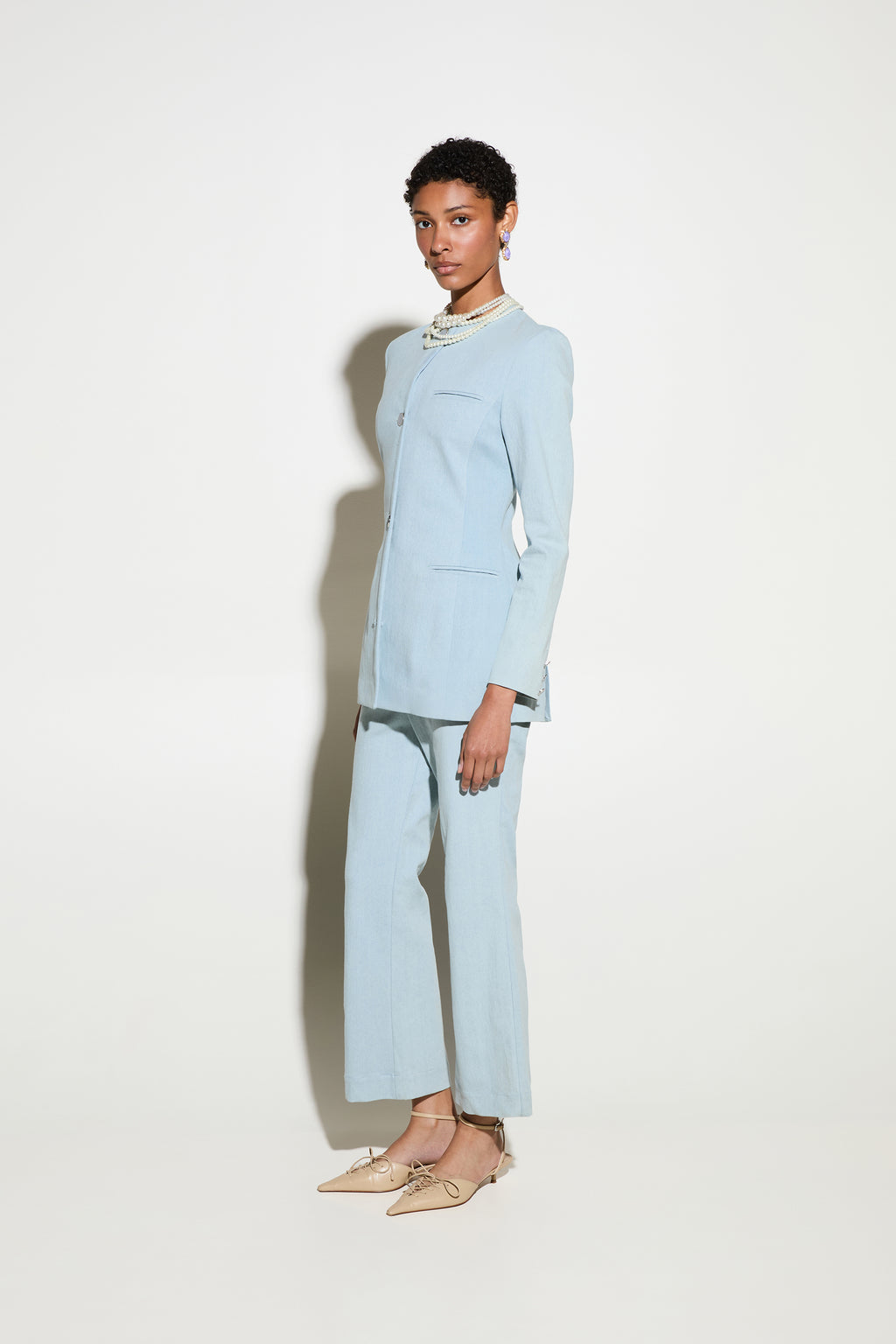 Milkwhite Denim Pants Light Blue
