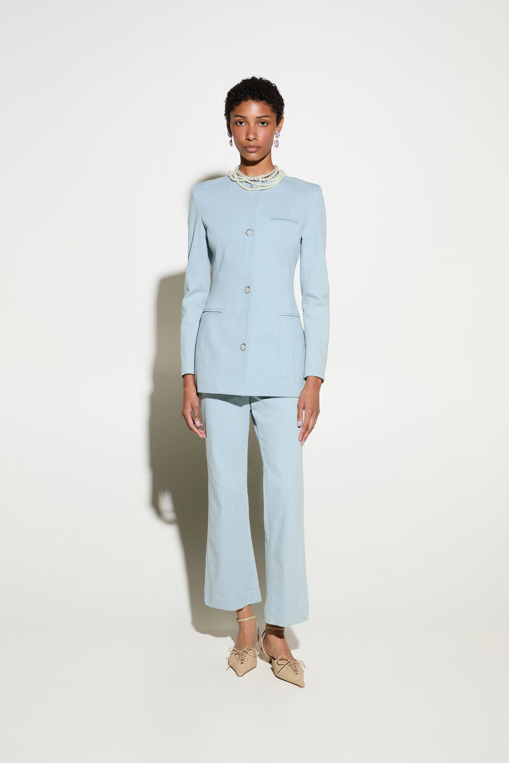 Milkwhite Denim Pants Light Blue