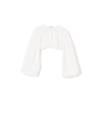 Milkwhite Cropped Balloon Top SS24