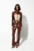 Milkwhite Faux Leather Pants