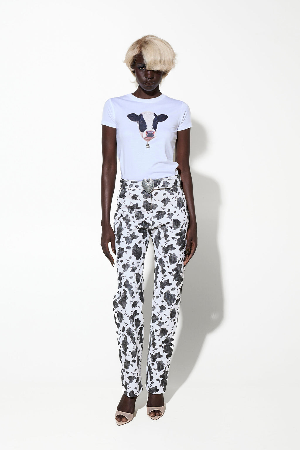 Milkwhite Fitted Cow T-Shirt