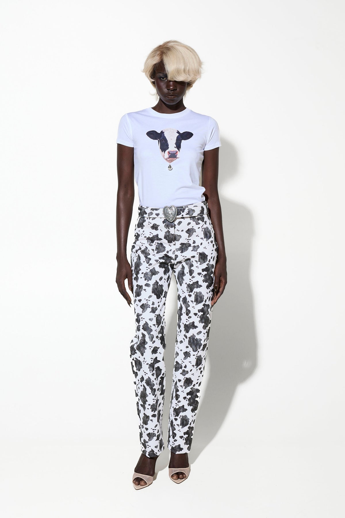 Milkwhite Fitted Cow T-Shirt