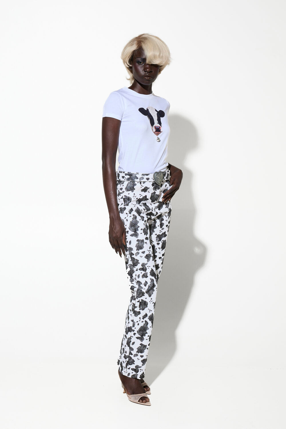 Milkwhite Fitted Cow T-Shirt
