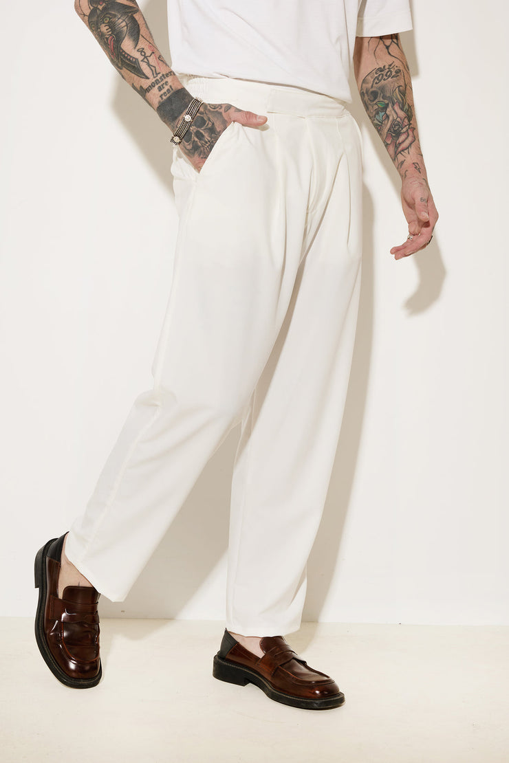 Stefan Neon White Project Pants SS24