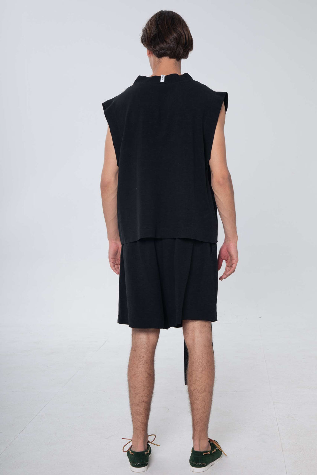 Para Todos Linen Vest Black
