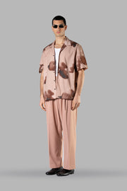 I'M BRIAN Double Pleated Wide Apricot Pants SS24