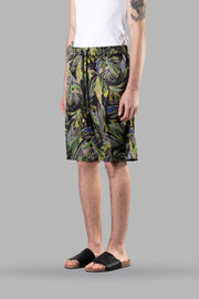 I'M BRIAN Shiny Satin Palm Shorts SS24