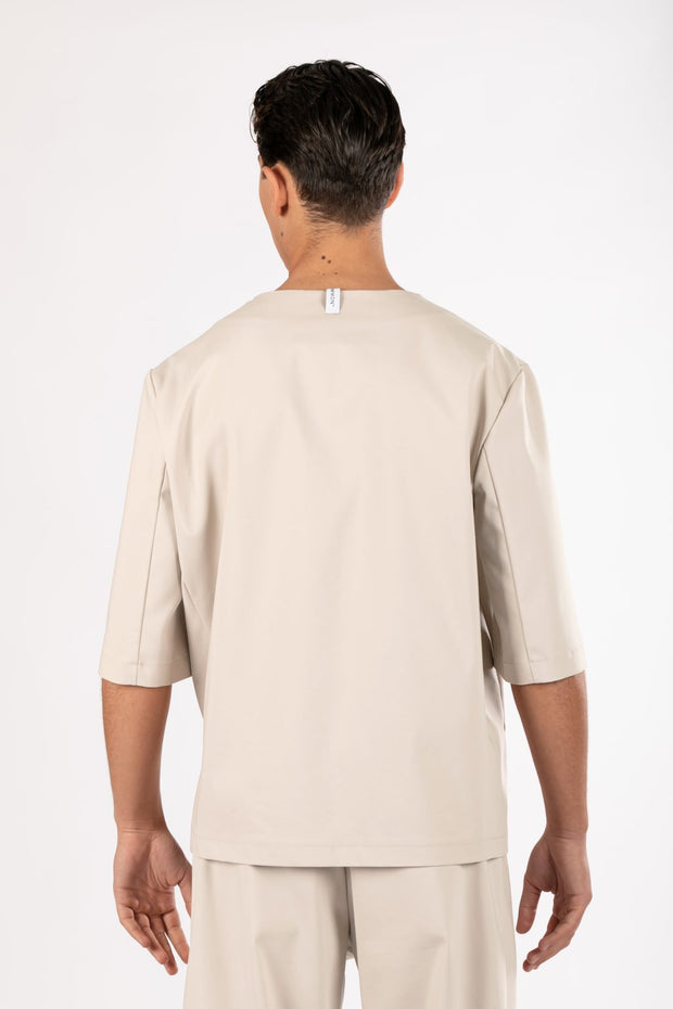 NOT A COMMON Irregular Short Sleeve Blazer