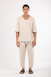 NOT A COMMON Irregular Short Sleeve Blazer