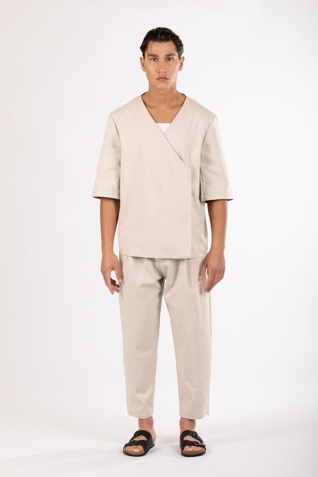 NOT A COMMON Irregular Short Sleeve Blazer