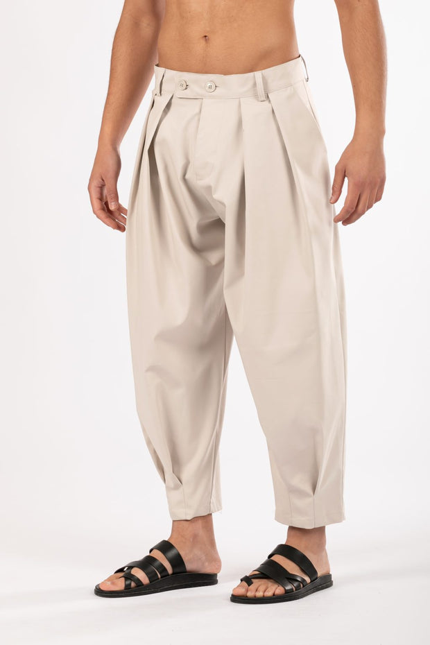 Not A Common Japan Pleated Pants Sand