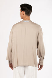 Not A Common Irregular Shirt Beige