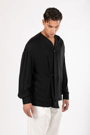 Not A Common Irregular Shirt Black
