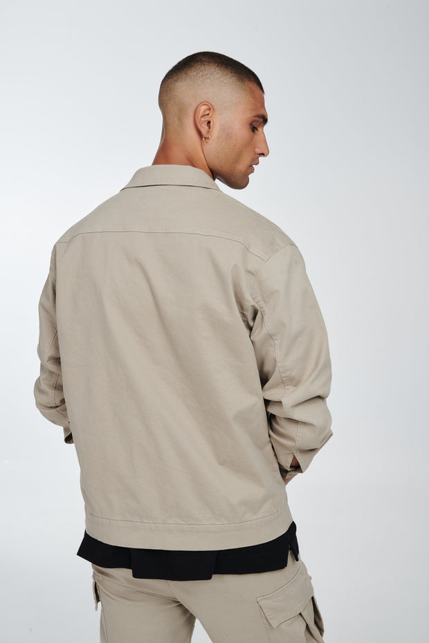 P/COC Boxy Jacket Stone