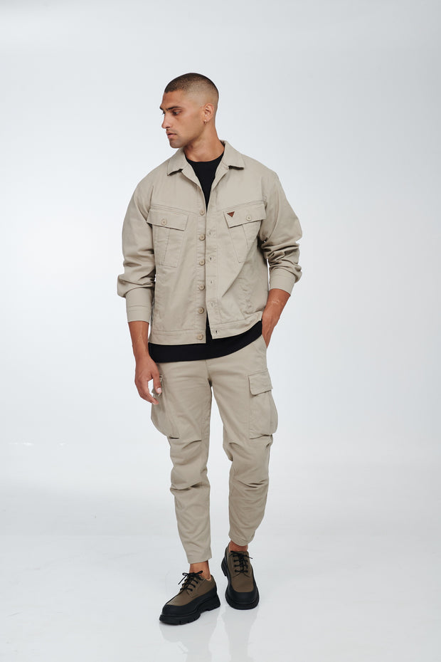 P/COC Beige Cargo Pants