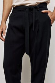 P/COC Belted Waist Pants Black SS24