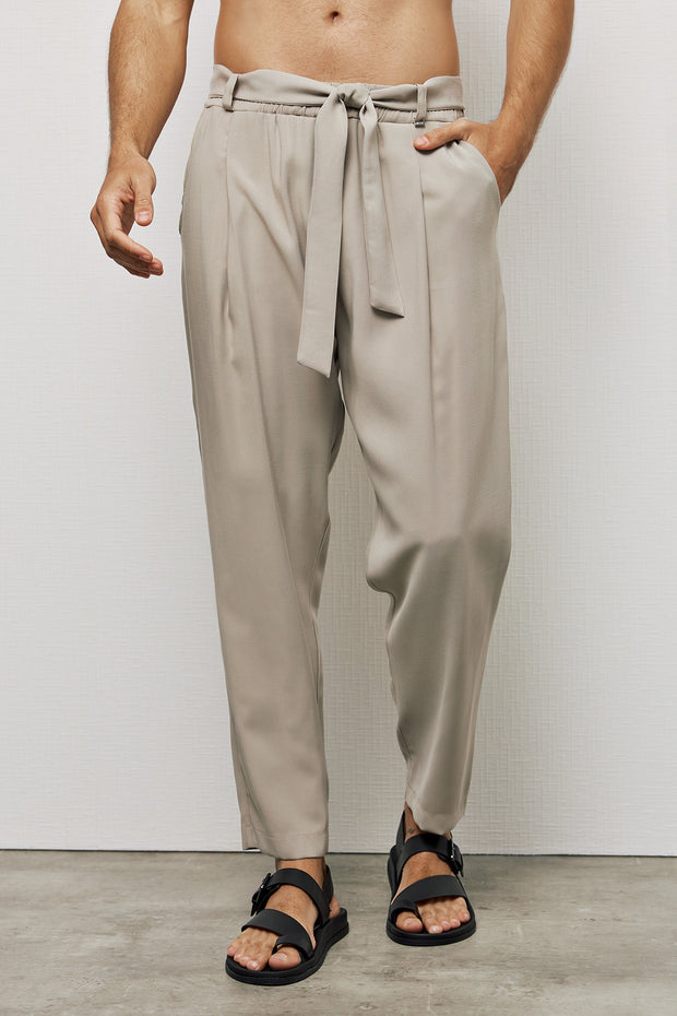 P/COC Belted Waist Pants Beige SS24