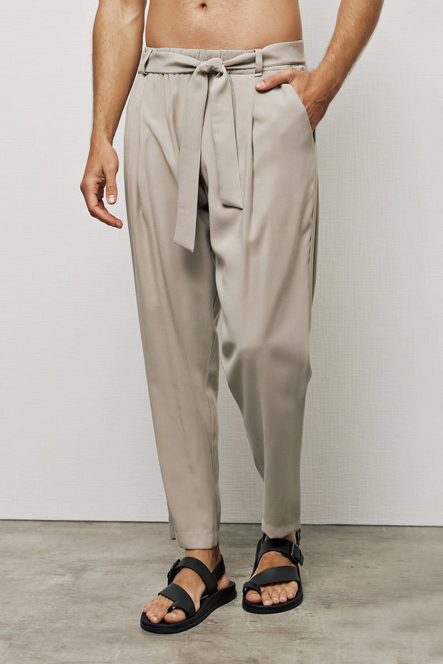 P/COC Belted Waist Pants Beige SS24