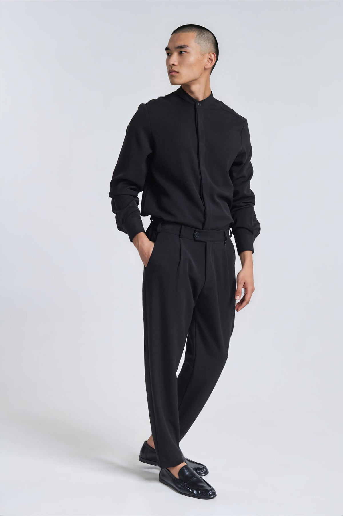 P/COC Black Pants Pleats