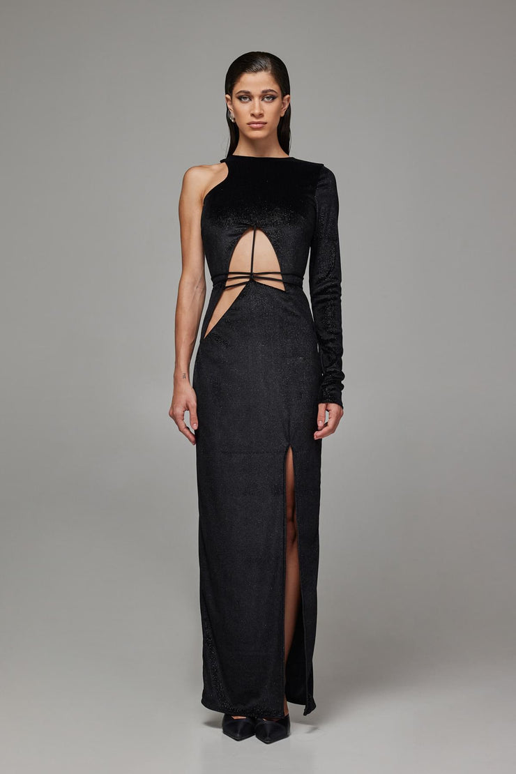 Jardin De Vanite Cosmic Noise Velvet Dress
