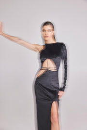 Jardin De Vanite Cosmic Noise Velvet Dress