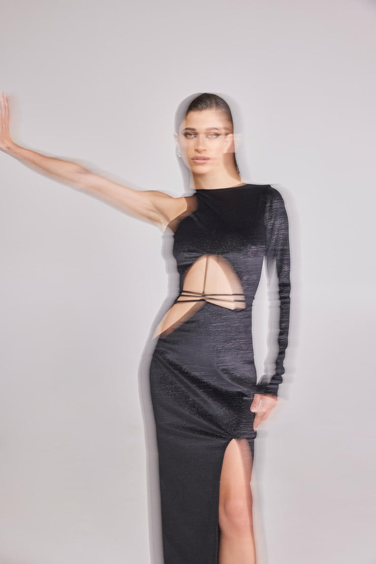 Jardin De Vanite Cosmic Noise Velvet Dress