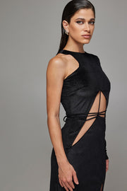Jardin De Vanite Cosmic Noise Velvet Dress