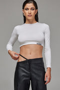 Jardin De Vanite Crop Top White SS24