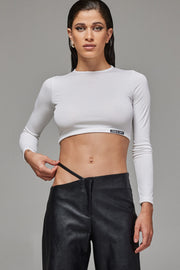 Jardin De Vanite Crop Top White SS24