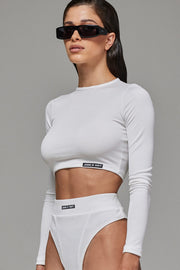 Jardin De Vanite Crop Top White SS24