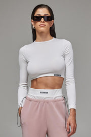 Jardin De Vanite Crop Top White SS24