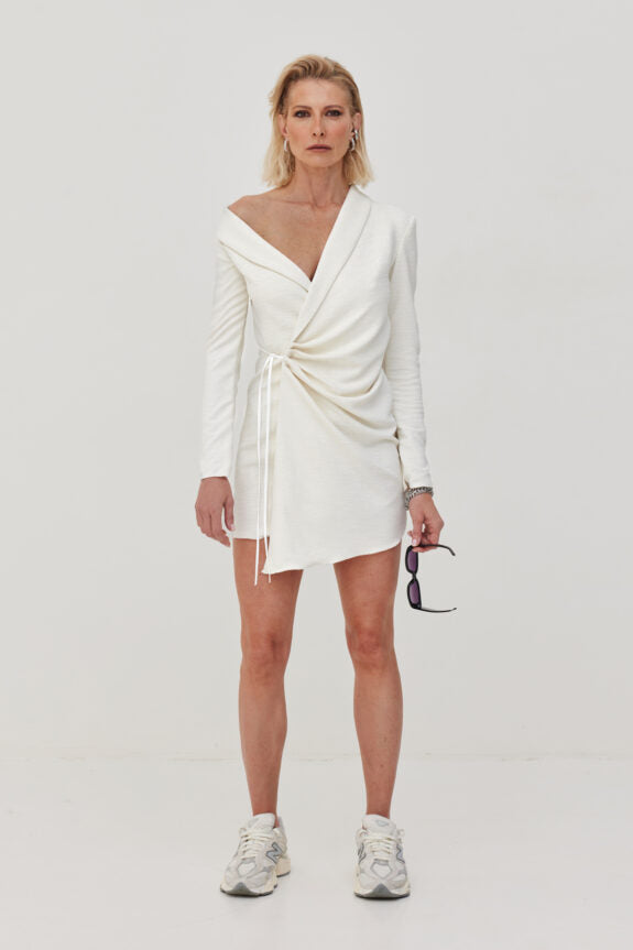 Jardin De Vanite Creme Blazer Dress Off White SS24