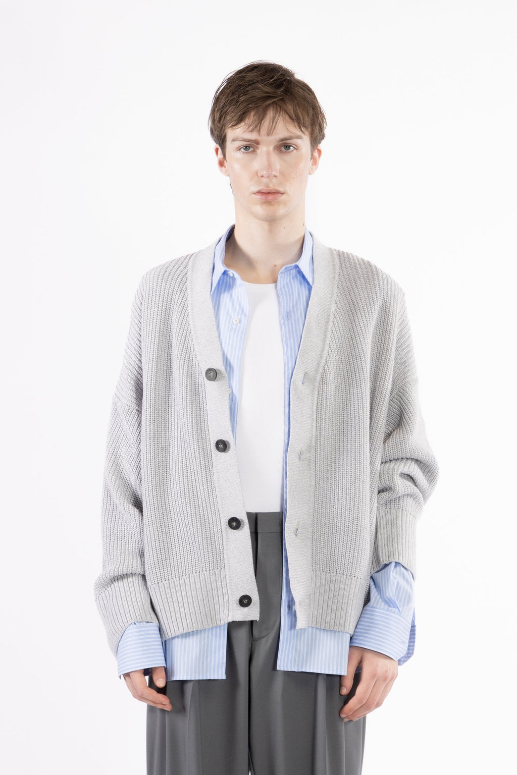 I'm Brian Cardigan Grey Knitwear