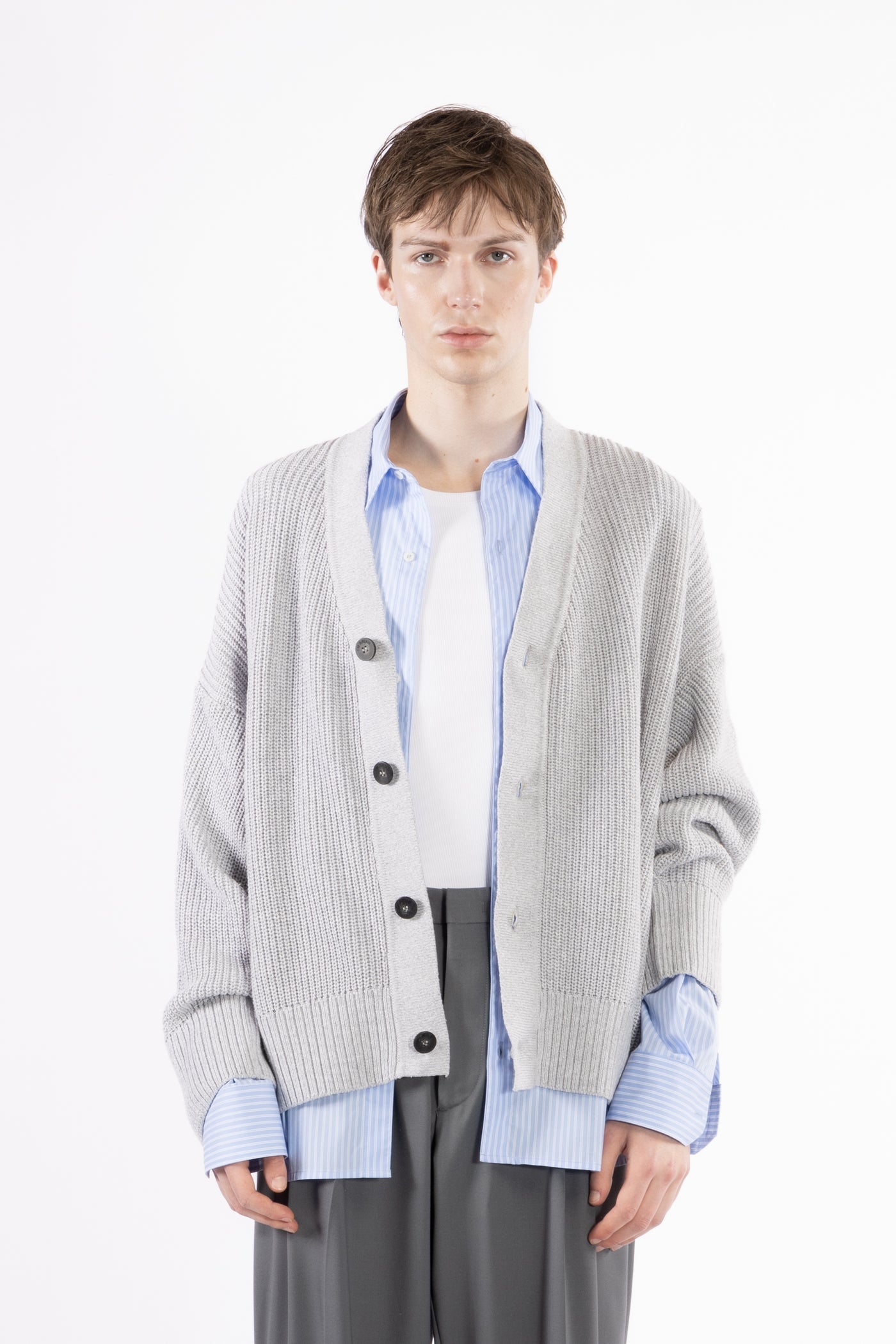 I'm Brian Cardigan Grey Knitwear
