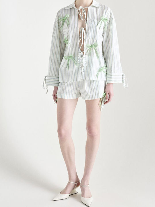 Milkwhite Shirt with Bows