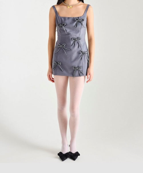 Milkwhite Bow Dress Mini