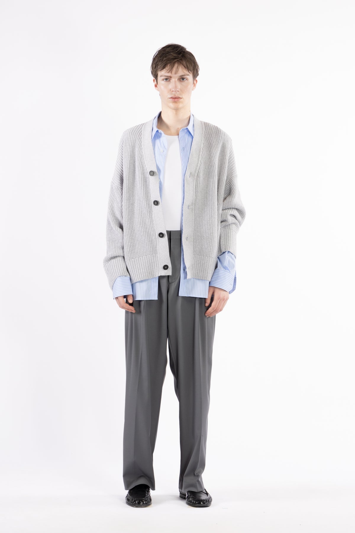 I'm Brian Cardigan Grey Knitwear