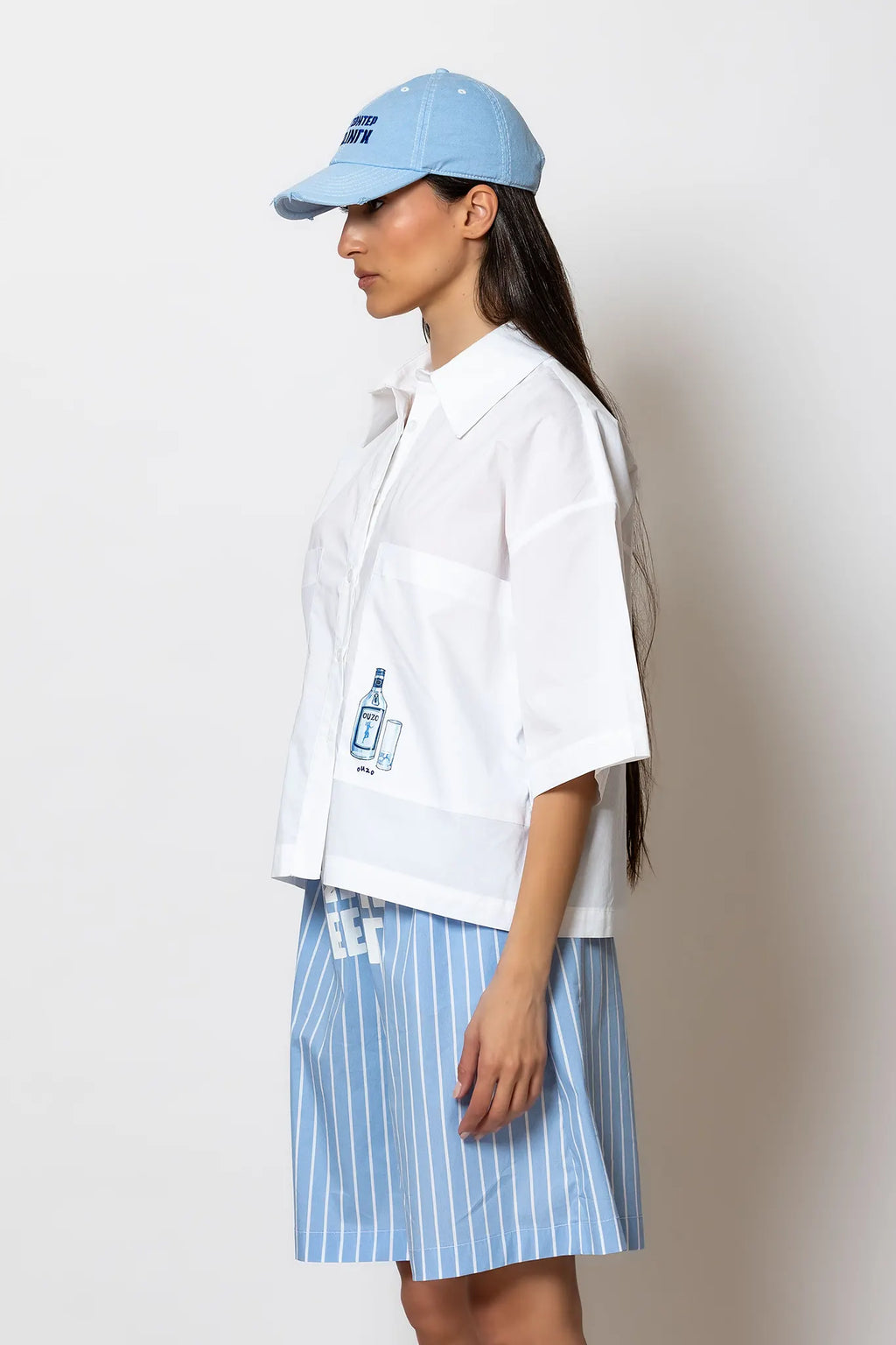 Less Sonder Feeling Ouzo Shirt Cropped