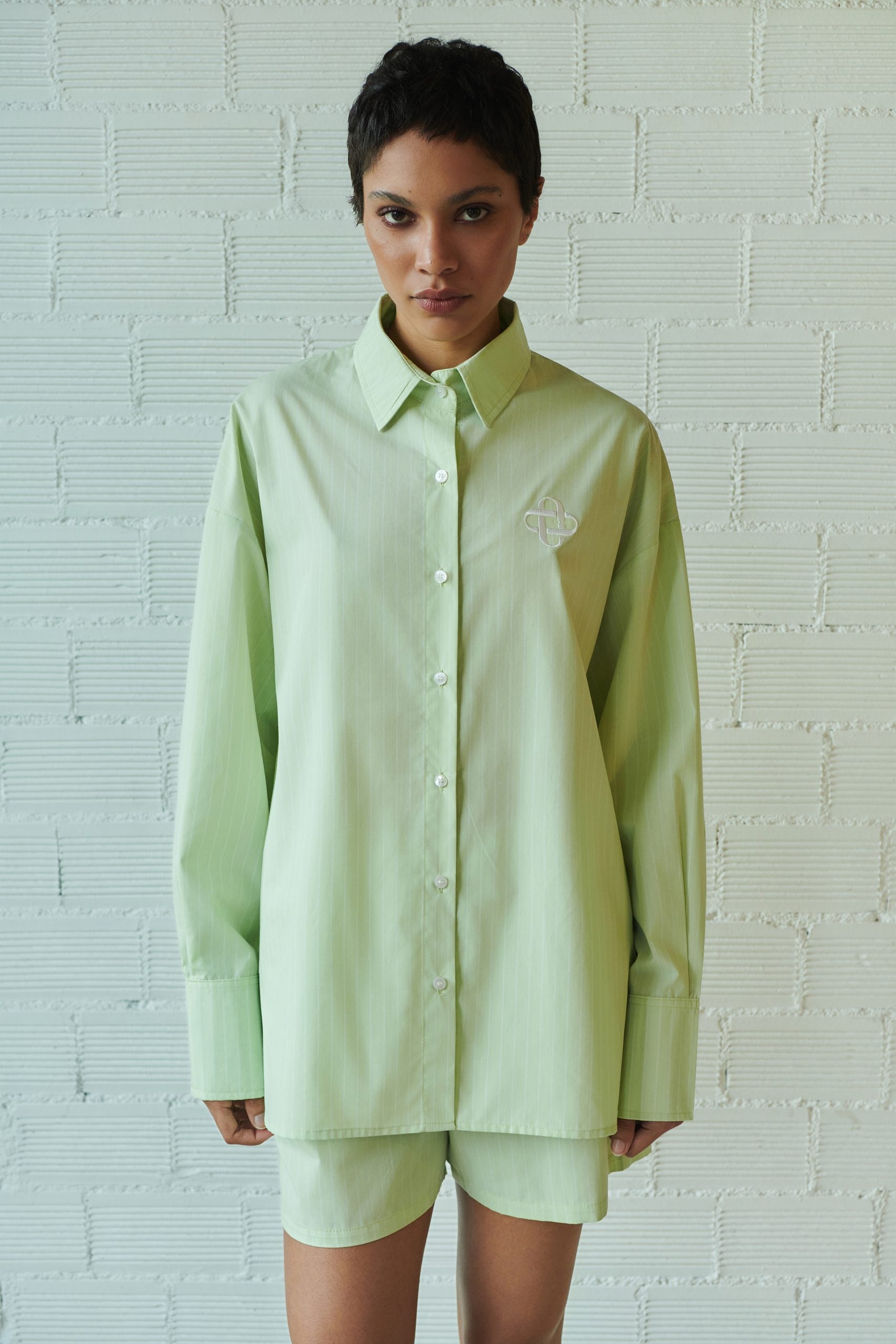 Combos Shirt Striped Green