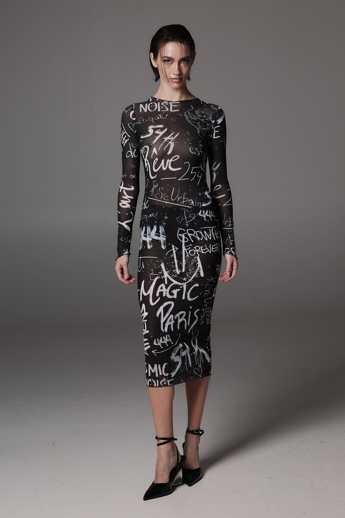 Jardin De Vanite Chaos Mesh Dress