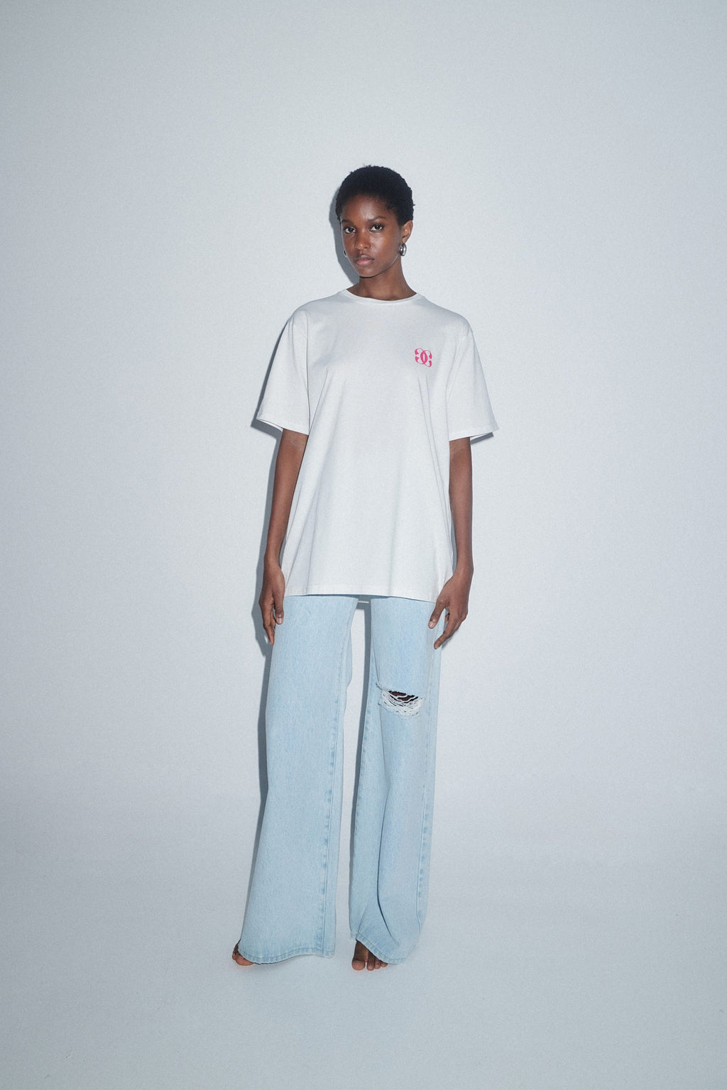 Combos Knitwear Denim Trouser Flare