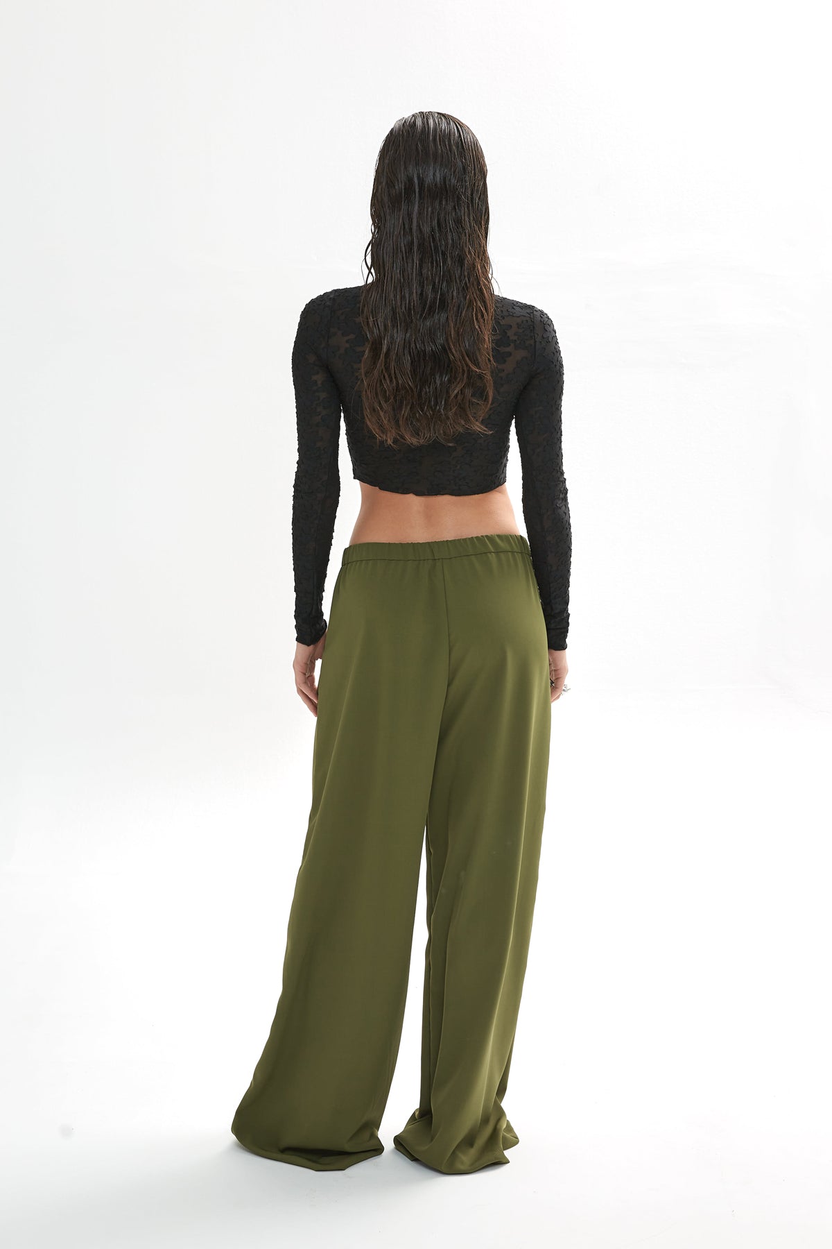 Jardin De Vanite Loose Pants Olive Green