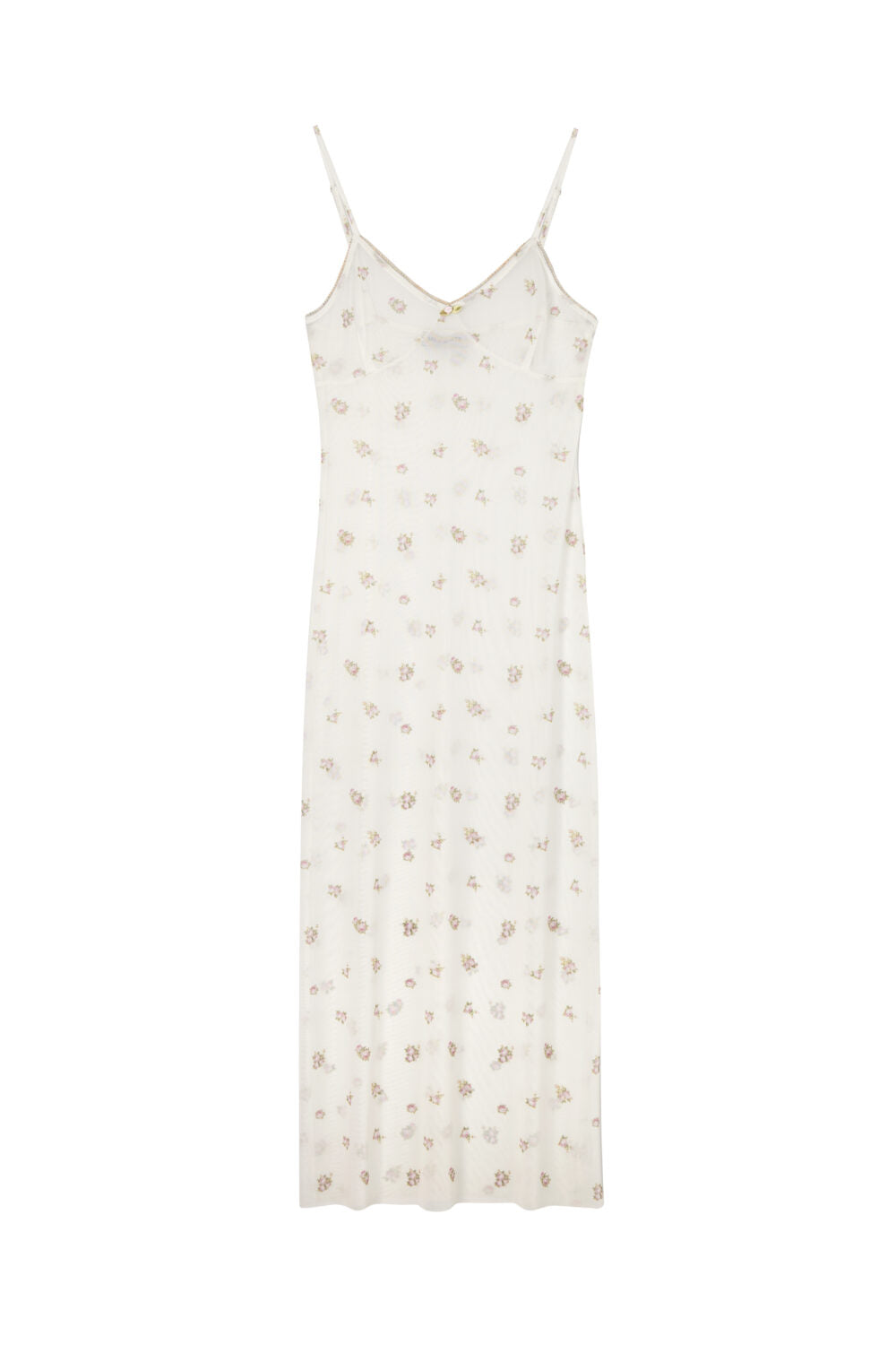Milkwhite Mesh Dress
