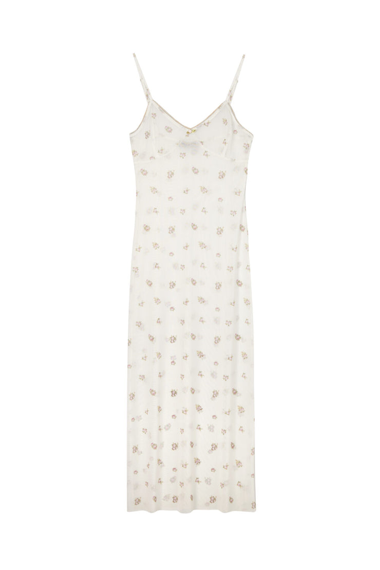 Milkwhite Mesh Dress