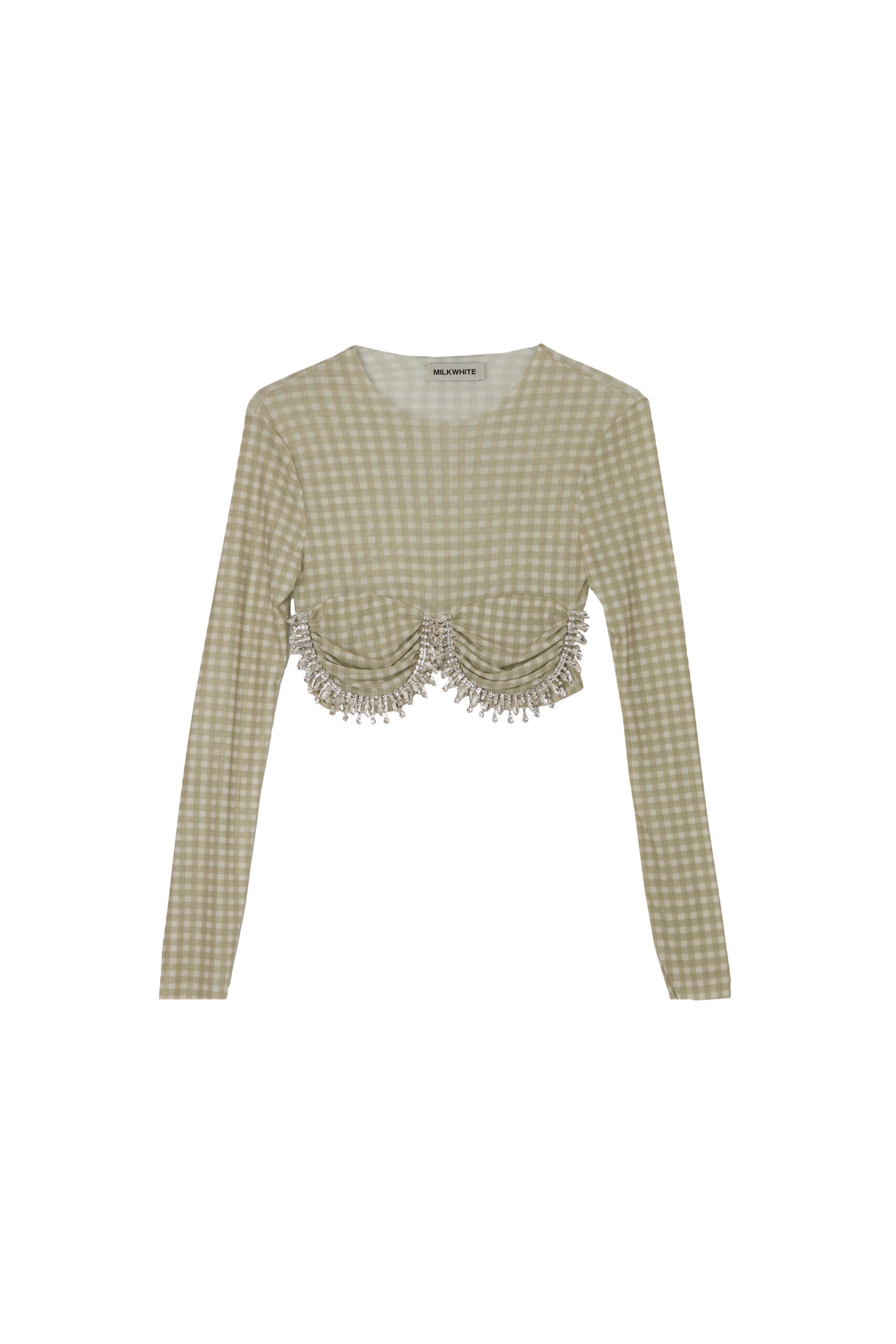Milkwhite Top with Crystals
