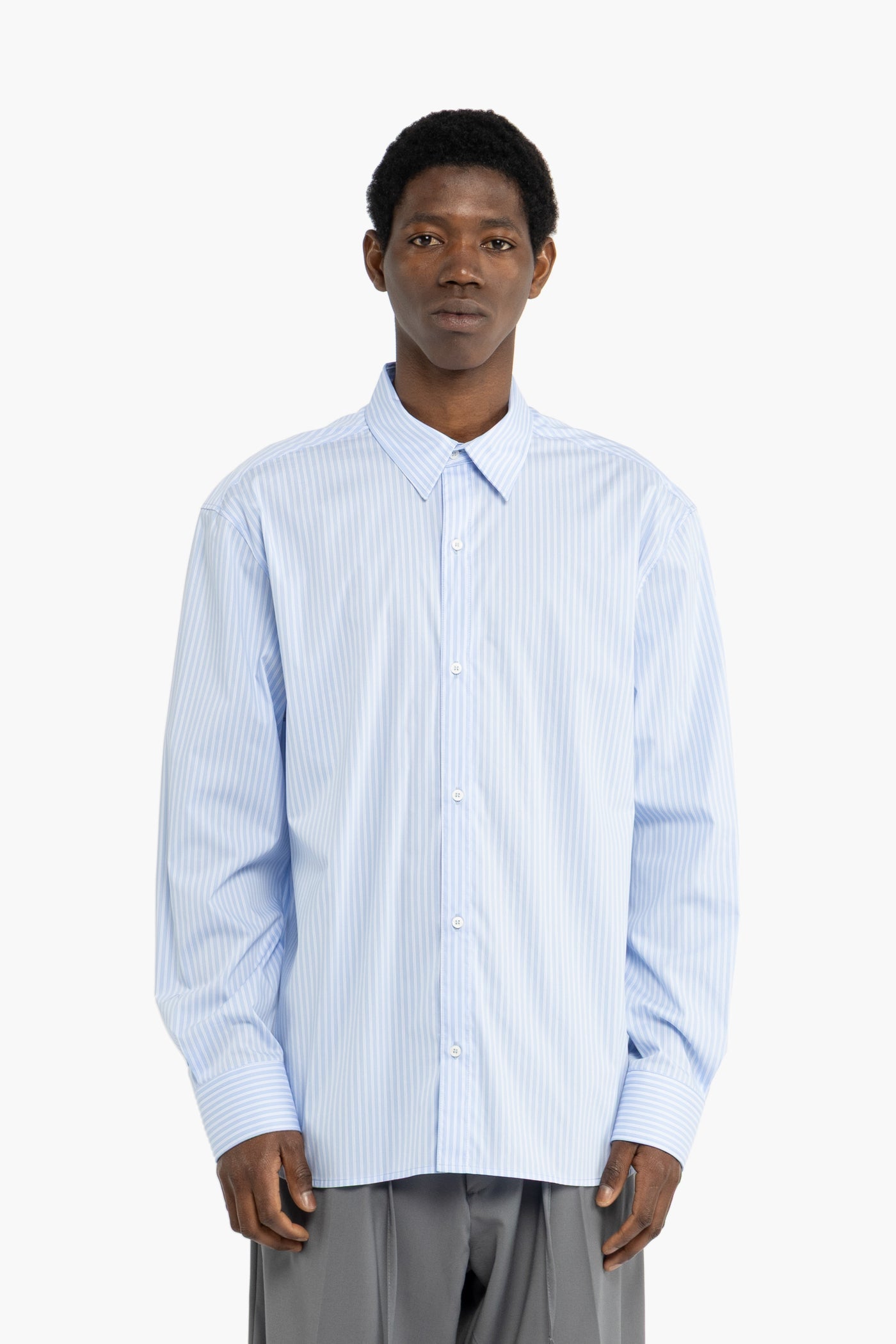 I'm Brian Blue Striped Shirt