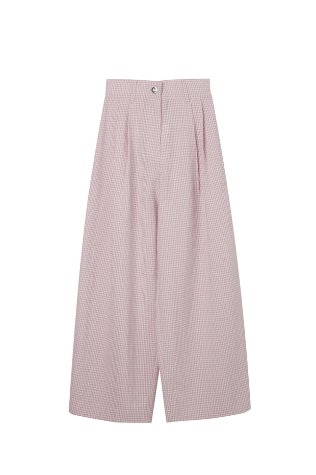 Milkwhite Pants Pink Check