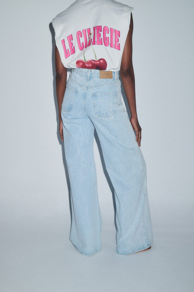 Combos Knitwear Denim Trouser Flare