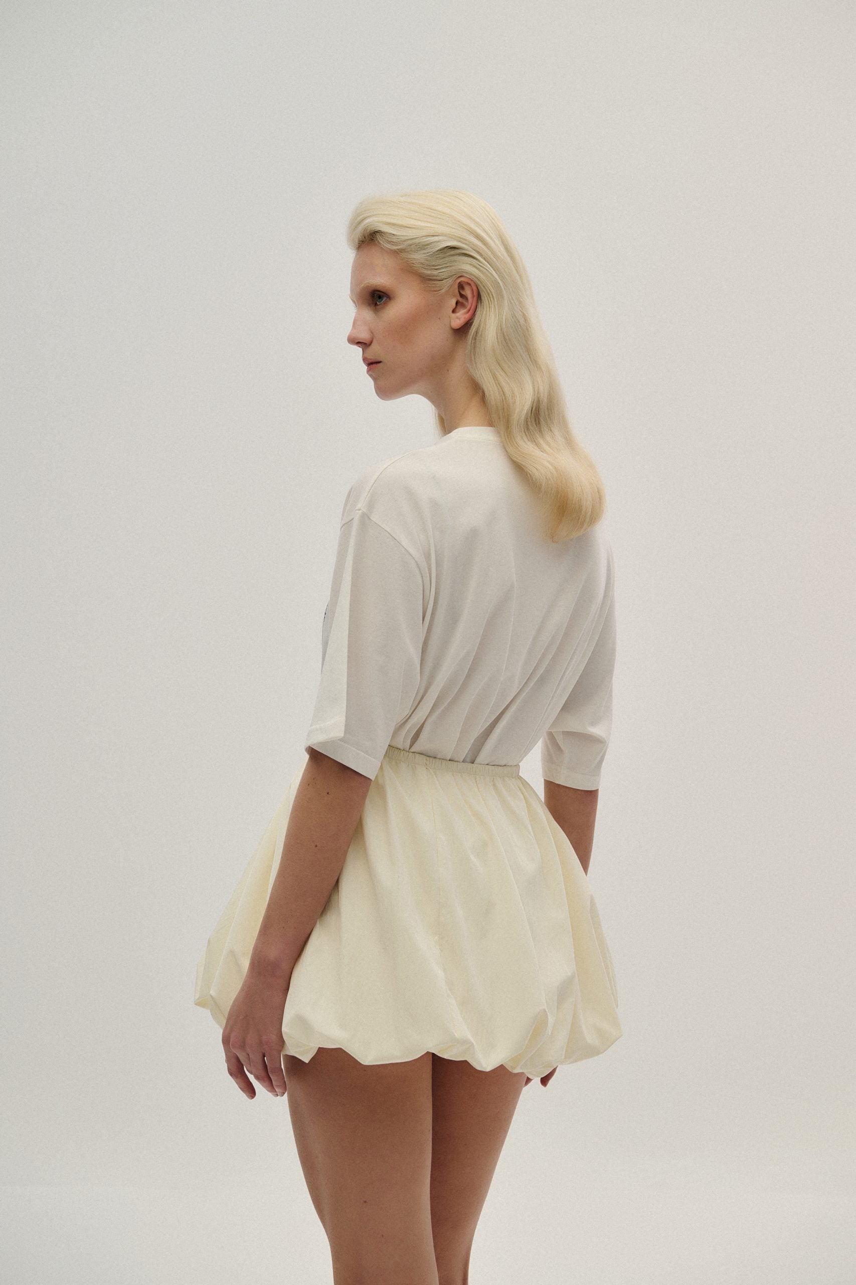 Combos Knitwear Skirt Mini Balloon